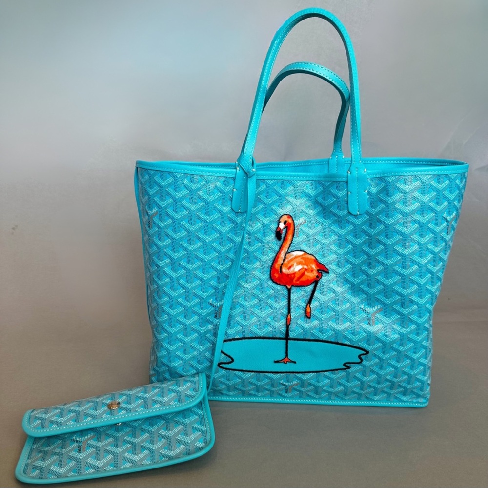 Goyard Goyardine Flamingo Anjou PM Reversible